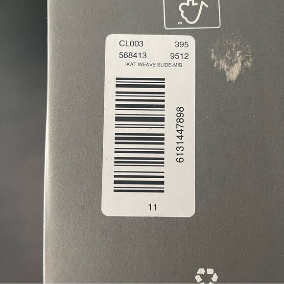 LOFT NIB Ikat Slide Sandals, women’s size 11, pink/orange print - Picture 6 of 14